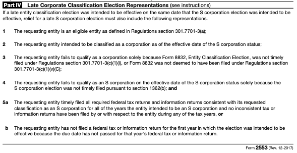Form 2553 Part 4